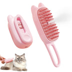 3-in-1 Pet Steam Brush – Easy Hair Removal & Gentle Grooming for Cats & Dogs