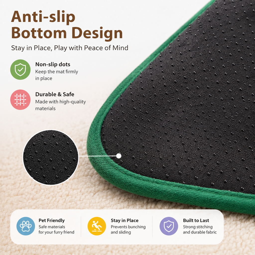 Snuffle Mat for Dogs – Pet Smell Mat | Interactive Dog Puzzle Toy | Food Hiding Training Blanket | Reduce Stress & Boredom